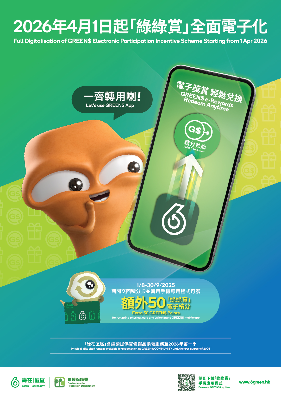 Full Digitalization of GREEN$ ePIS — Extra 50 GREEN$ Point