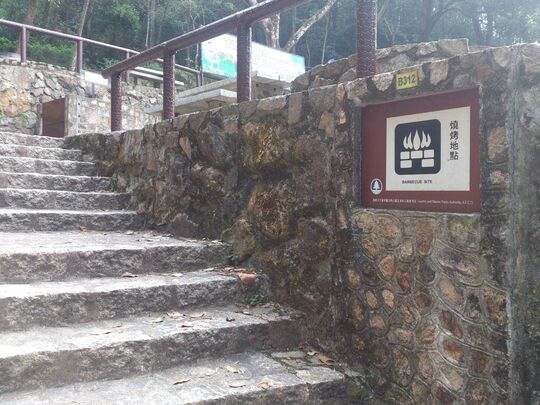 粉岭鹤薮流水向水塘