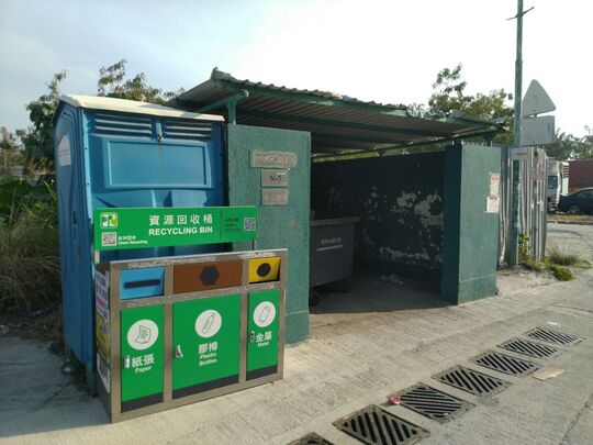 河上乡旧村(洪圣庙对面)垃圾站 (N-5)，河上乡旧村(洪圣庙对面)