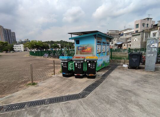 上水北区公园粉岭围停车场出口