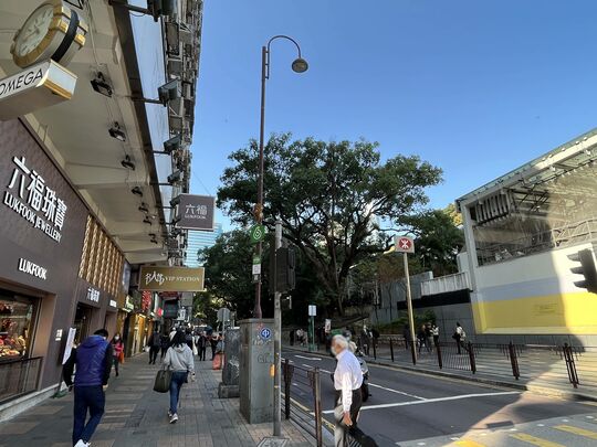 尖沙咀港铁尖沙咀站C2 出口对出弥敦道行人路