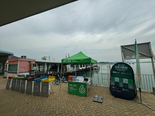 东涌海滨路近东涌发展码头对出行人路