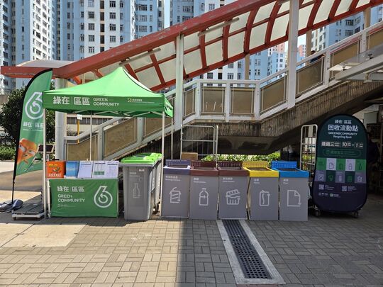 The pavement of Lam Hing Street (near HKU SPACE and underneath the footbridge), Kowloon Bay