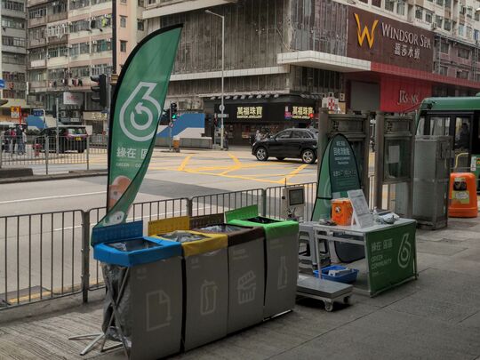 油麻地港鐵油麻地站D出口對出窩打老道行人路