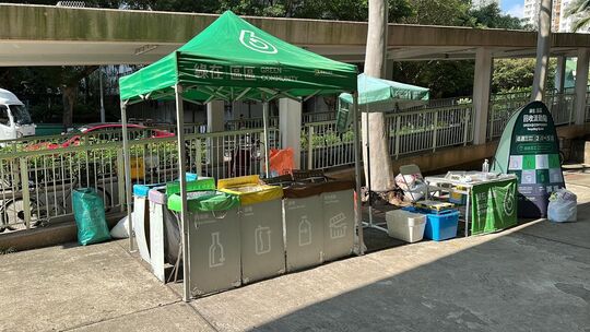 粉岭连接粉岭中心与祥华村之行人天桥