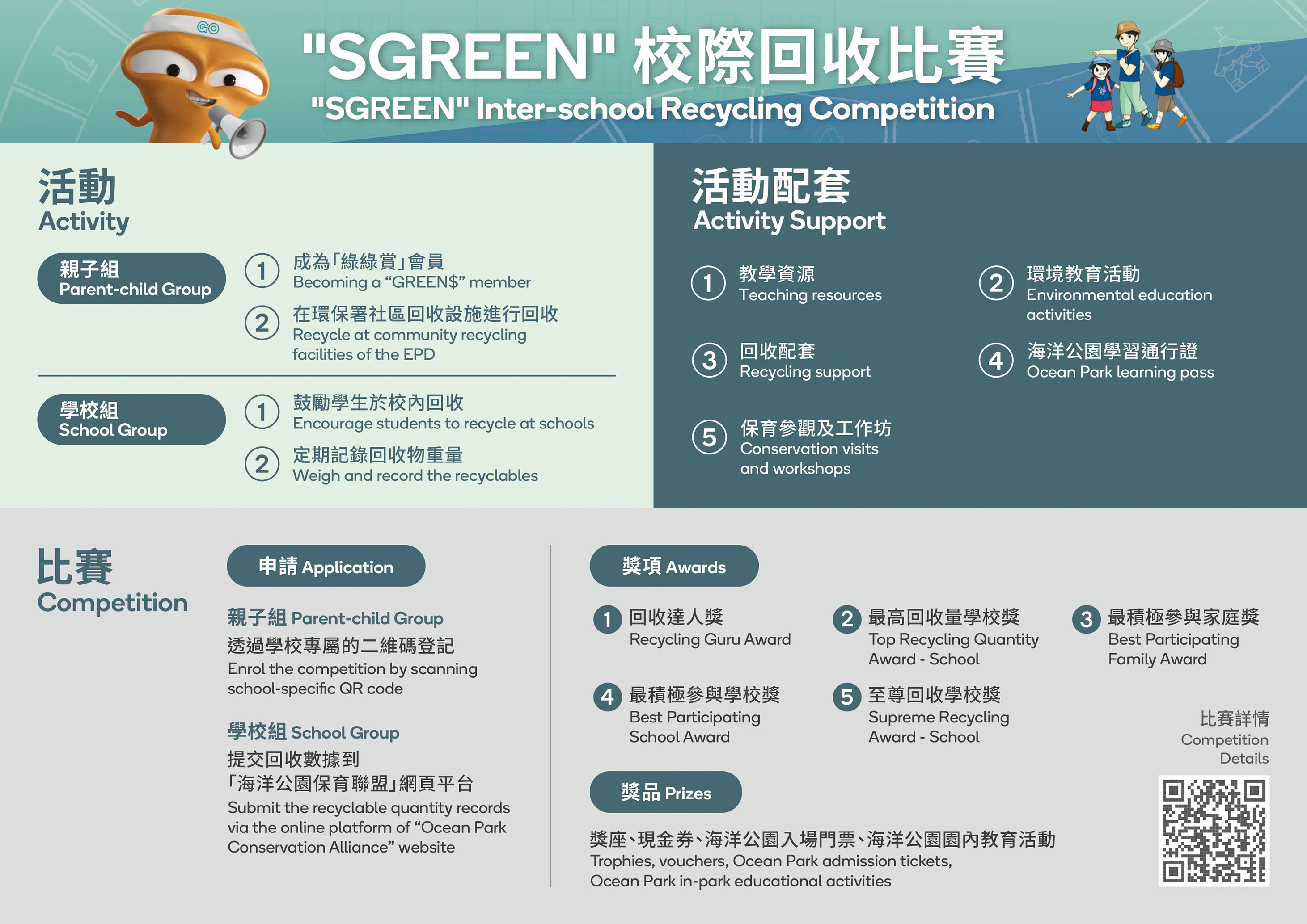 “SGREEN” Inter-school Recycling Competition banner